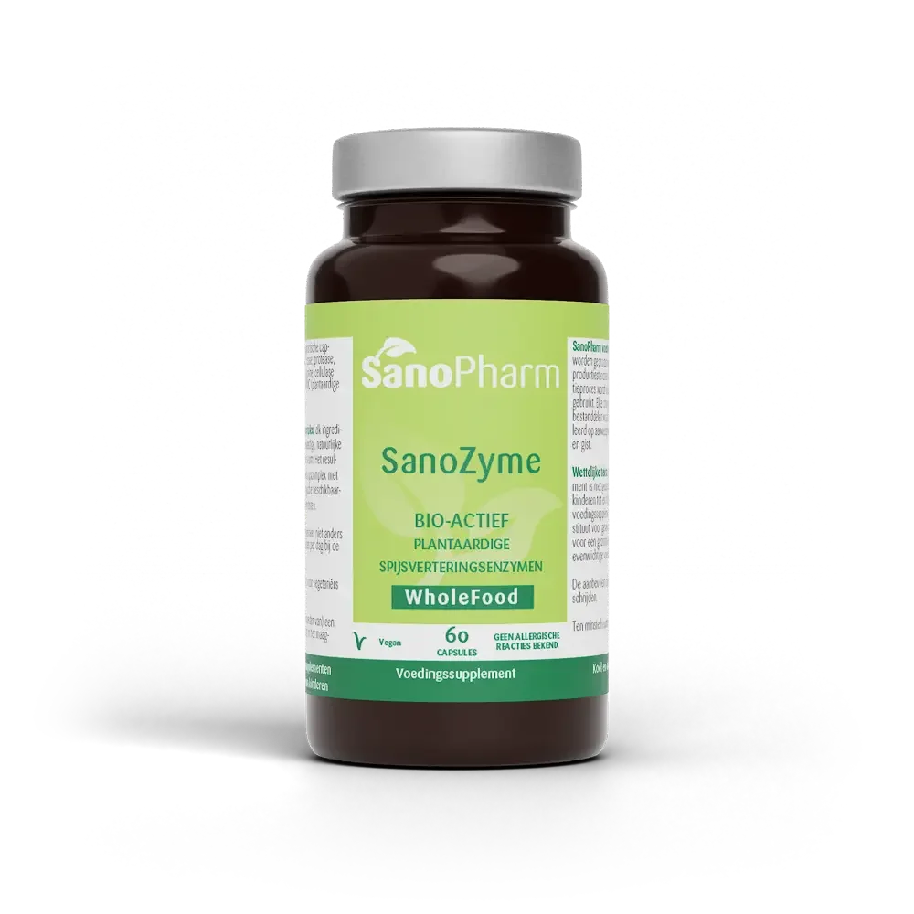 SanoPharm WholeFood SanoZyme – vegan spijsverteringsenzymen